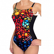 Купальник Ниночка сплошной 003-23 синий/черный.